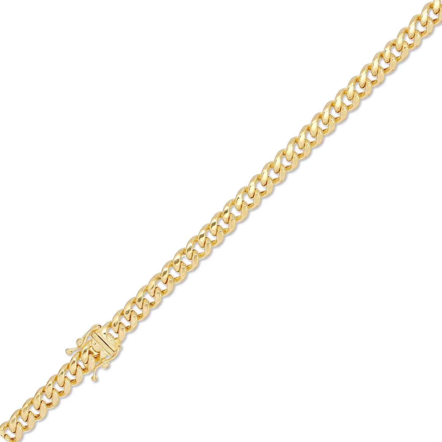 10kt Gold Hollow Miami Cuban Chain 160 / 6mm, 18 inches - 24 inches
