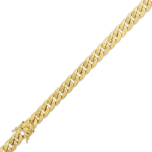 10kt Gold Hollow Miami Cuban Chain 230 / 8.5mm, 20 inches - 24 inches