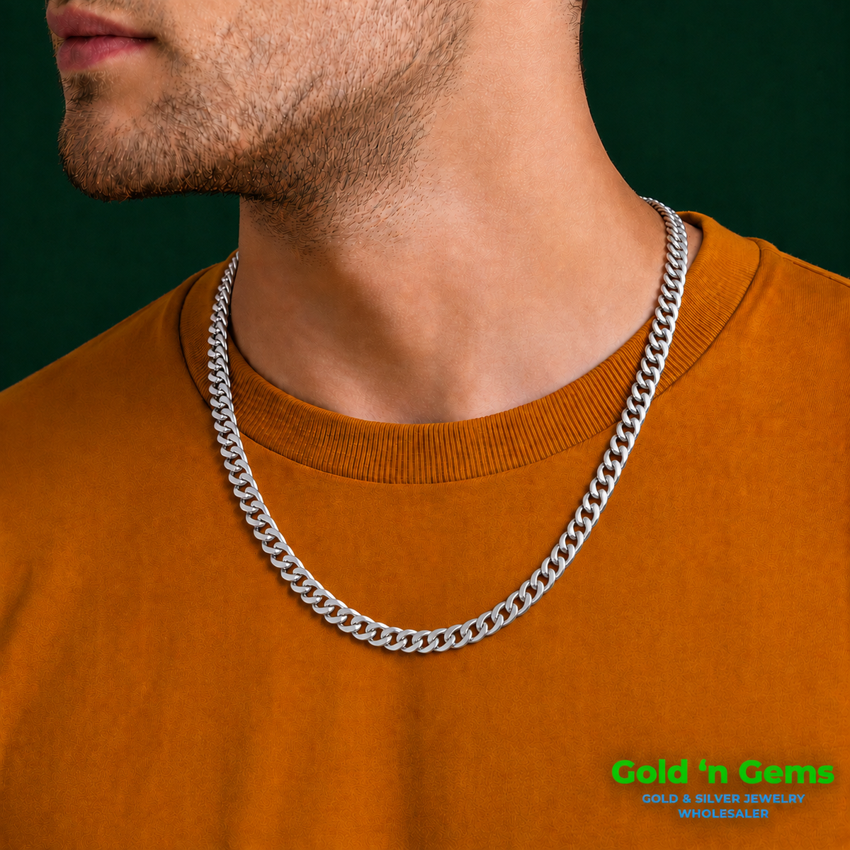 925 Sterling Silver Curb Chain Necklace - 5.5mm (150)