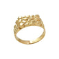 10kt Gold Rectangle Shaped Nugget Rings - Small