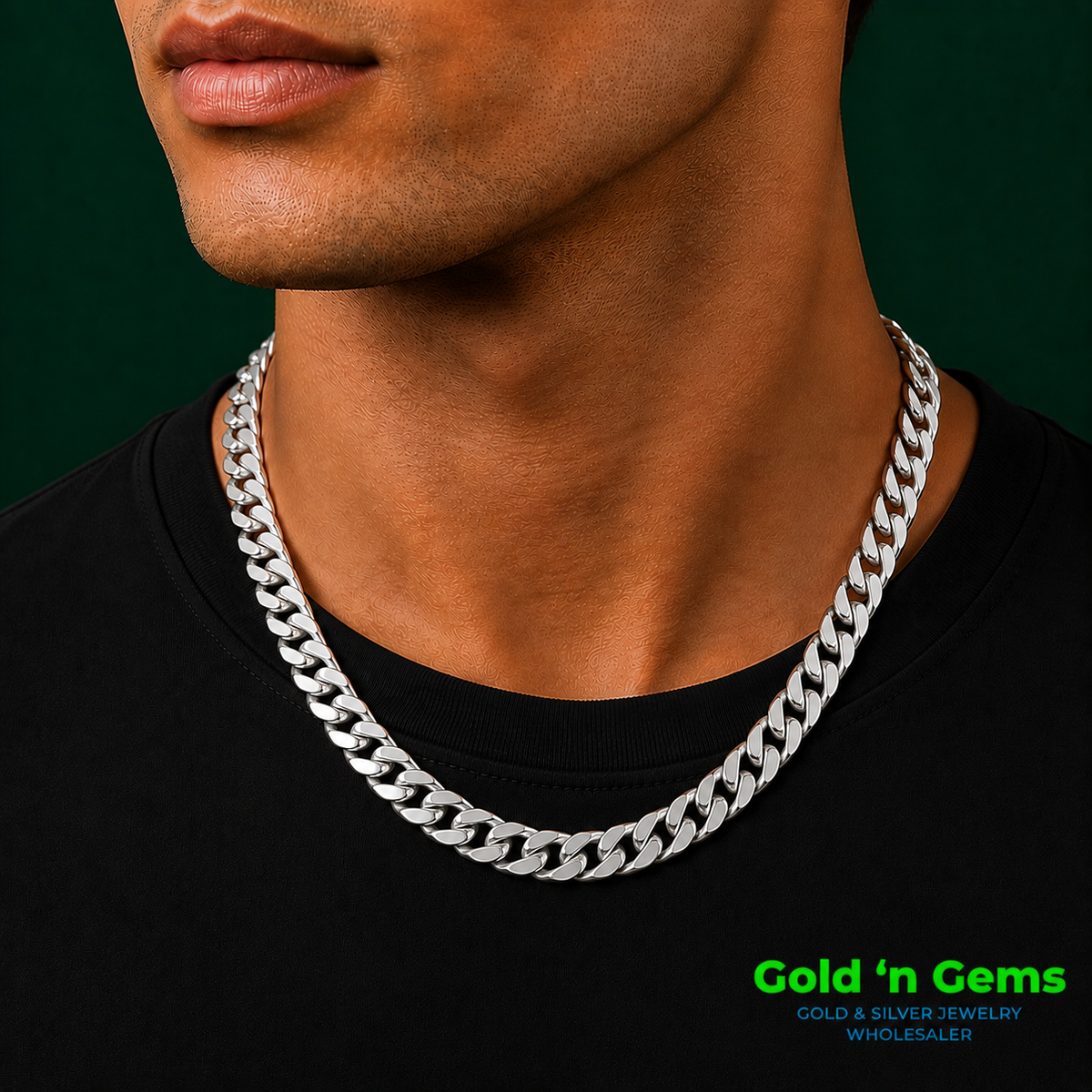 925 Sterling Silver Miami Cuban Chain 8.4mm, 22 inches - 24 inches