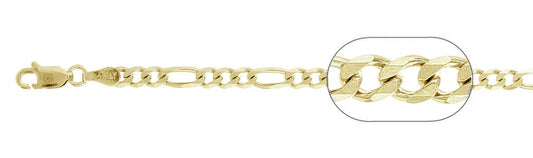 Gold-Plated Sterling Silver Curb Chain Necklace - 2.8mm