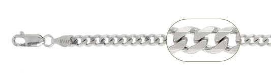 925 Sterling Silver Curb Chain 120 / 4.5mm, 16 inches - 30 inches