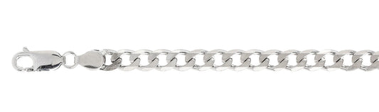 925 Sterling Silver Curb Chain 150 / 5.5mm, 16 inches - 30 inches