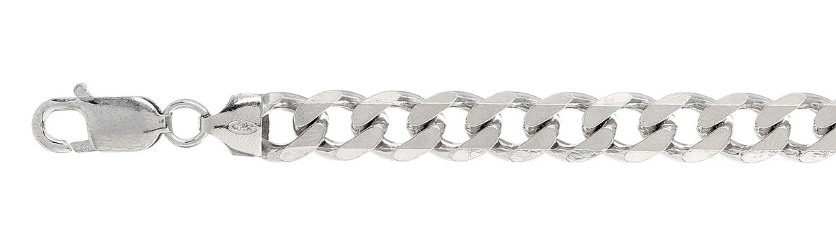 925 Sterling Silver Curb Chain Necklace - 9mm (250)