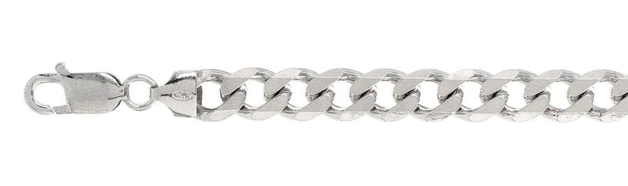 925 Sterling Silver Curb Chain Necklace - 9mm (250)