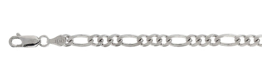925 Sterling Silver Figaro Chain 150 / 5.5mm, 16 inches - 30 inches