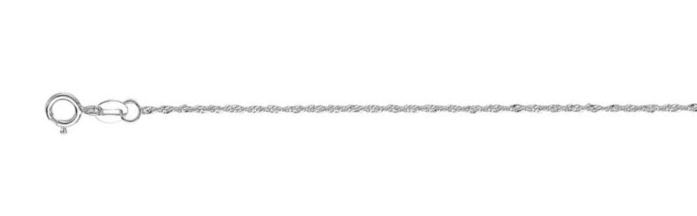 925 Sterling Silver Singapore Chain Necklace - 1.7mm (030)